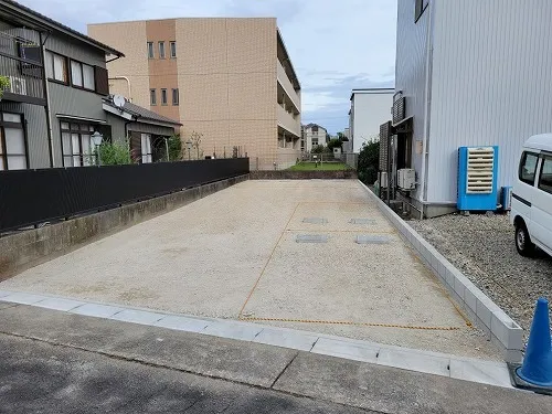 【4】砕石駐車場 完成