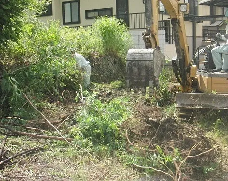 【1】着手前 樹木撤去