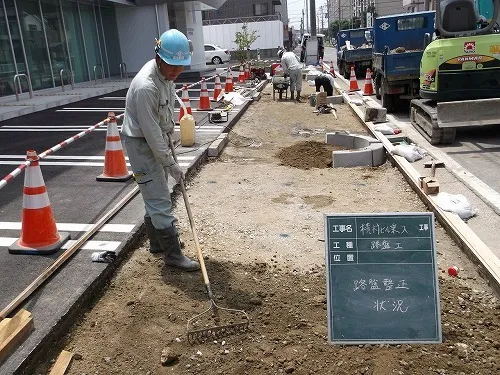 【2】乗り入れ工事 路盤工